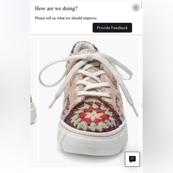 Free People “Catch Me if You Can” platform sneaker. Worn x2 Multicolor - Picture 4 of 12